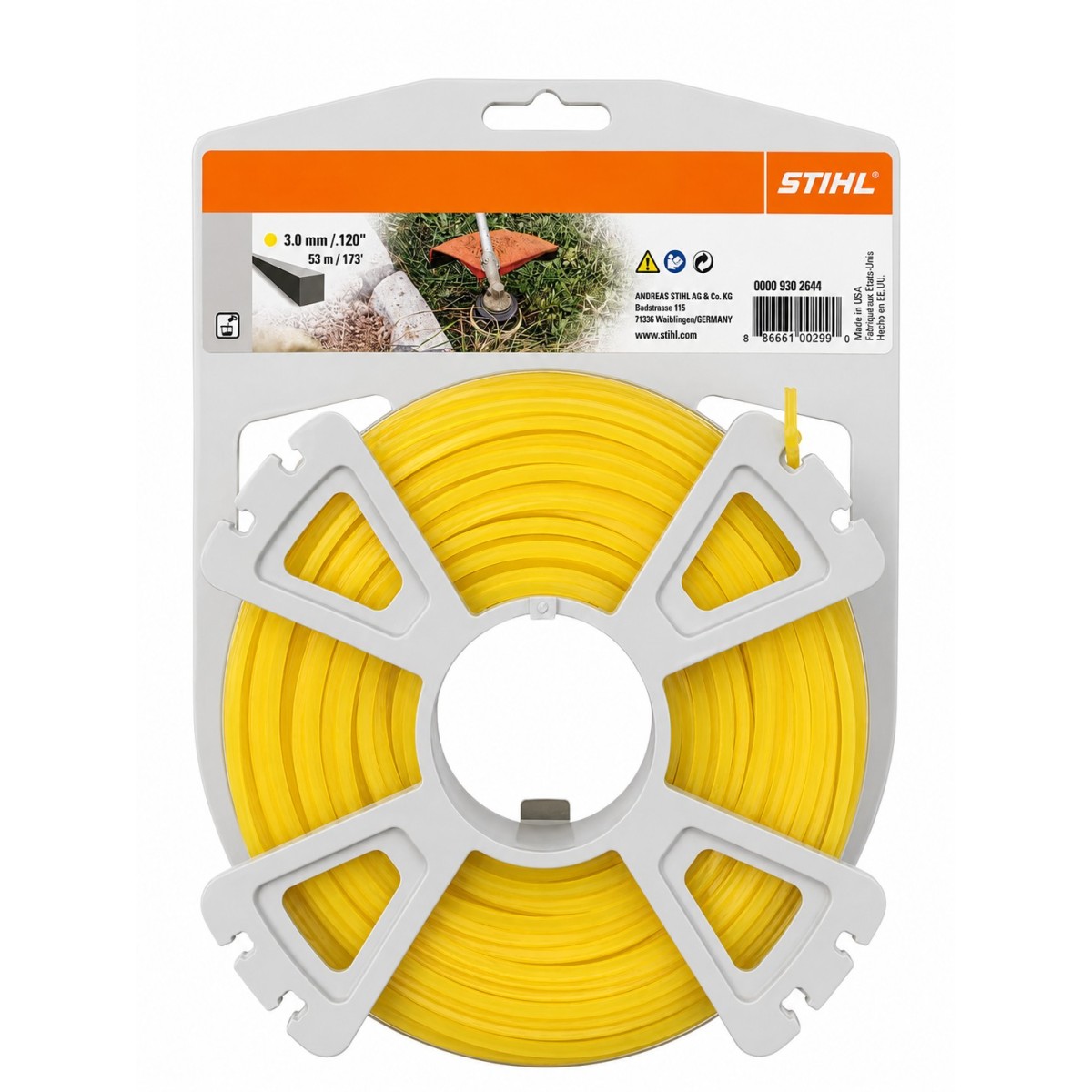 Filo per Decespugliatore Quadro STIHL Ø 3 mm Filo per Decespugliatore Quadro STIHL Ø 3 mm