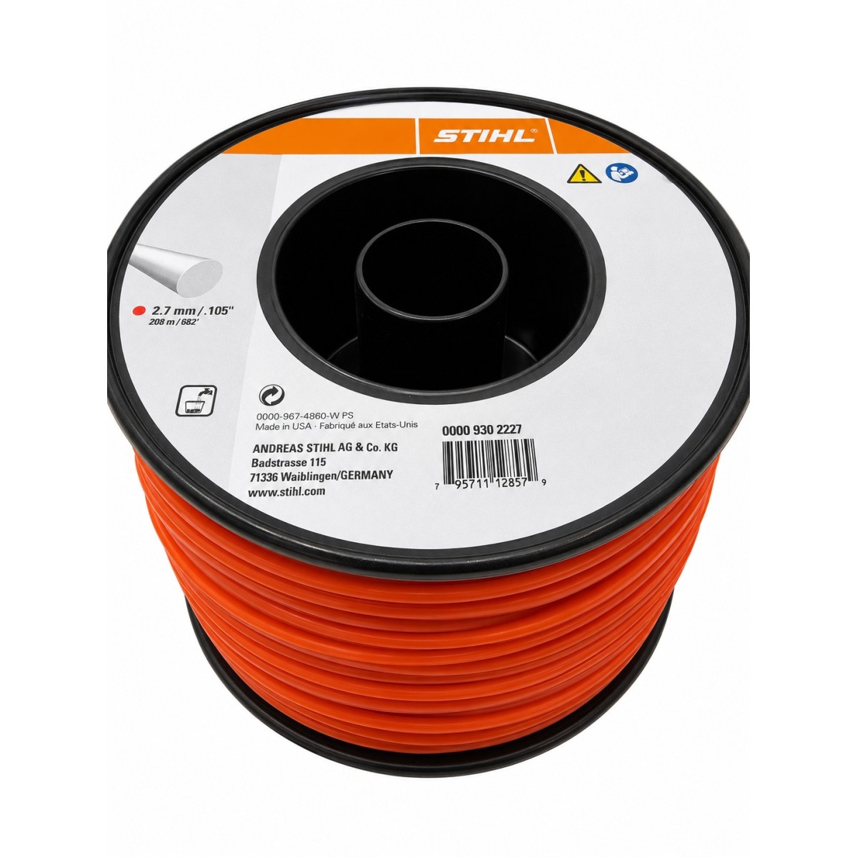 Filo per Decespugliatore Tondo STIHL Ø 2,7 mm