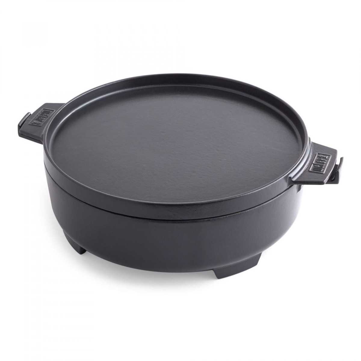 Weber Cocotte 2in1 8857 Pentola in Ghisa Smaltata 6,8 L con Coperchio Piastra per Barbecue Weber Cocotte 2in1 8857 Pentola in Ghisa Smaltata 6,8 L con Coperchio Piastra per Barbecue