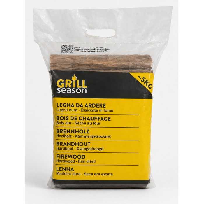 Legna da Ardere GrillSeason Eucalipto 12L – Essiccata in Forno, Ceppi 21 cm, Certificata FSC