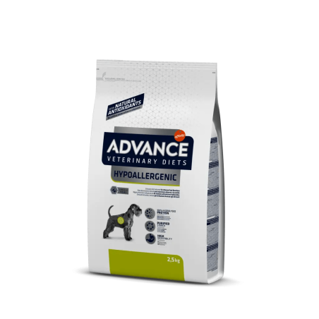 Advance Veterinary Diets - Hypoallergenic - Cibo per Cani con Per le Reazioni Avversi agli Alimenti - 2,5kg