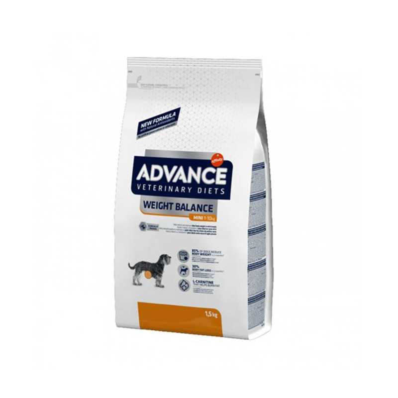 Advance Veterinary Diets - Weight Balance Mini - Cibo per Cani con Problemi di Sovrappeso- 1,5KG