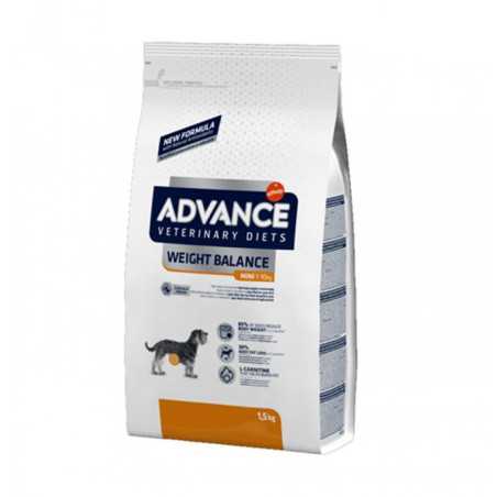 Advance Veterinary Diets - Weight Balance Mini - Cibo per Cani con Problemi di Sovrappeso- 1,5KG