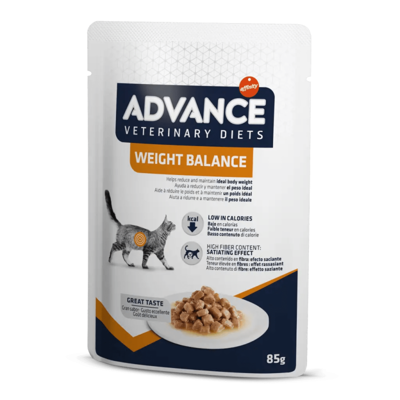 Advance Veterinary Diets - Weight Balance - Cibo Umido per Gatti con Problemi di Sovrappeso - 85GR