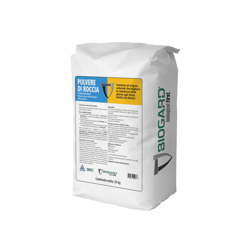 Polvere di roccia 25KG Biogard Caolino Corroborante