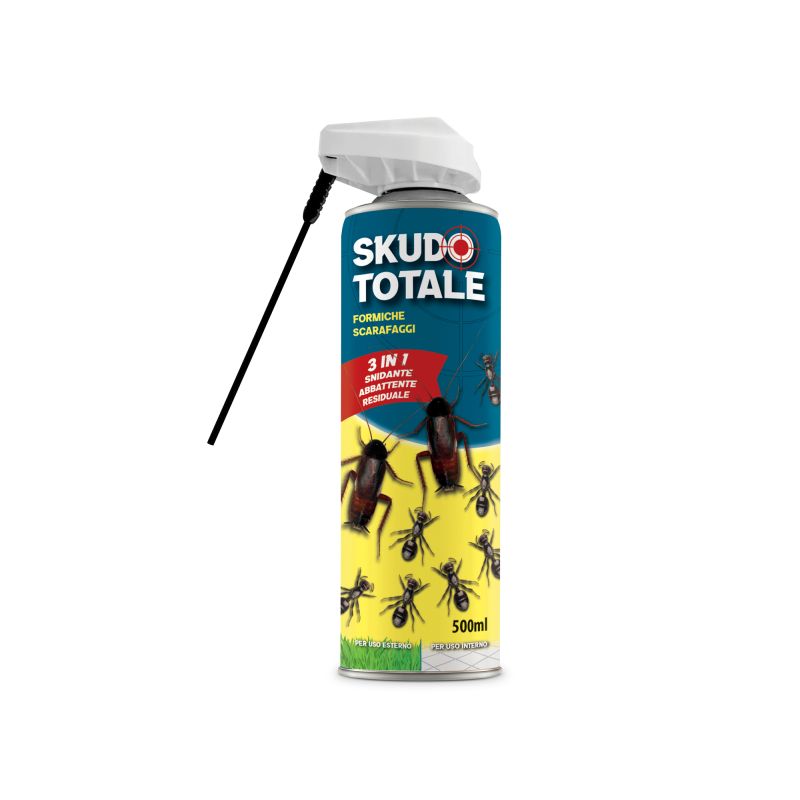 Insetticida Spray contro Scarafaggi e Formiche SKUDO TOTALE 500ML