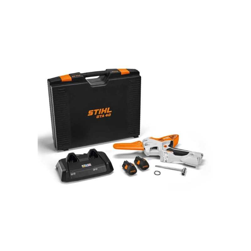 KIT Potatore GTA40 STIHL con valigetta completa di 2 batterie AS2 e caricabatteria AL5-2