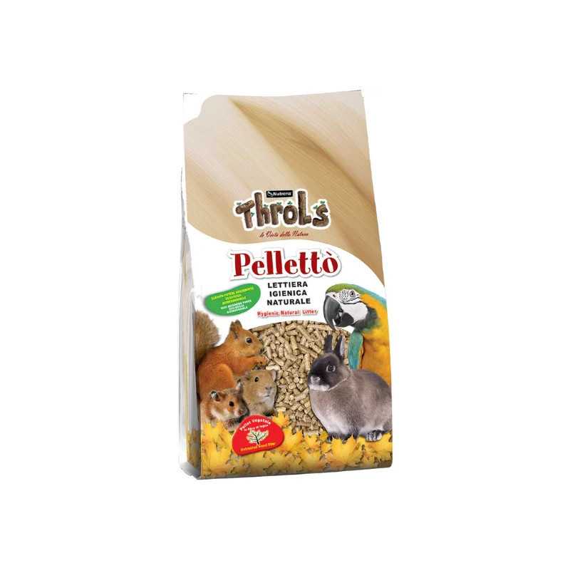 Throls Pellettò 5Kg Lettiera igienica assorbente naturale in pellet di legno