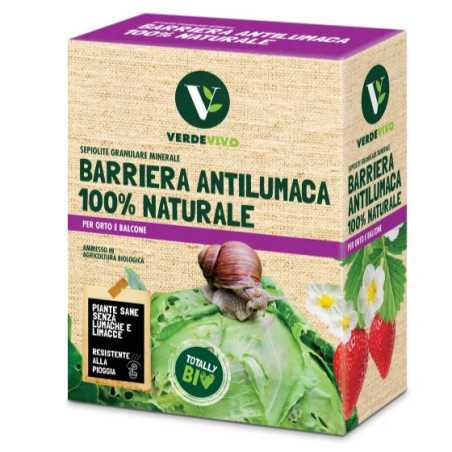 Sepiolite 1,5Kg Verde Vivo Barriera naturale Azione disabituante per le lumache