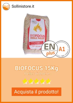 Pellet di abete BIOFOCUS Sacco da 15Kg