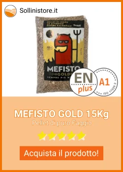 Pellet di legno MEFISTO GOLD Faggio Sacco da 15Kg