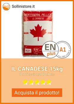 Pellet di legno vergine di abete Professional Pellets Canadese Sacco da 15Kg